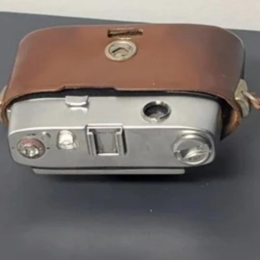 Vintage 1950s-1960s Agfa Optima Compur 35mm Film Camera w Leather Case